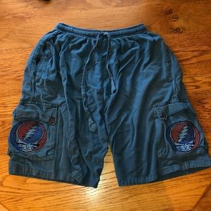 Hand made in Nepal Grateful Dead shorts.